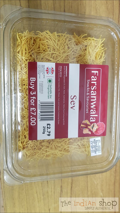 Farsanwala Sev (Medium) - 250 g - Snacks