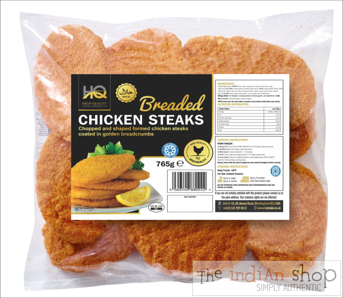 HQ Chicken Steaks Breaded - 680 g - Frozen Non Vegetarian Food