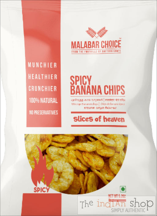 Malabar Choice Spicy Banana Chips - 150 g - Snacks