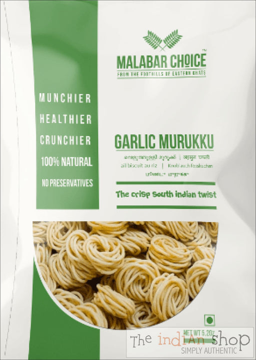 Malabar Choice Garlic Murukku - 150 g - Snacks