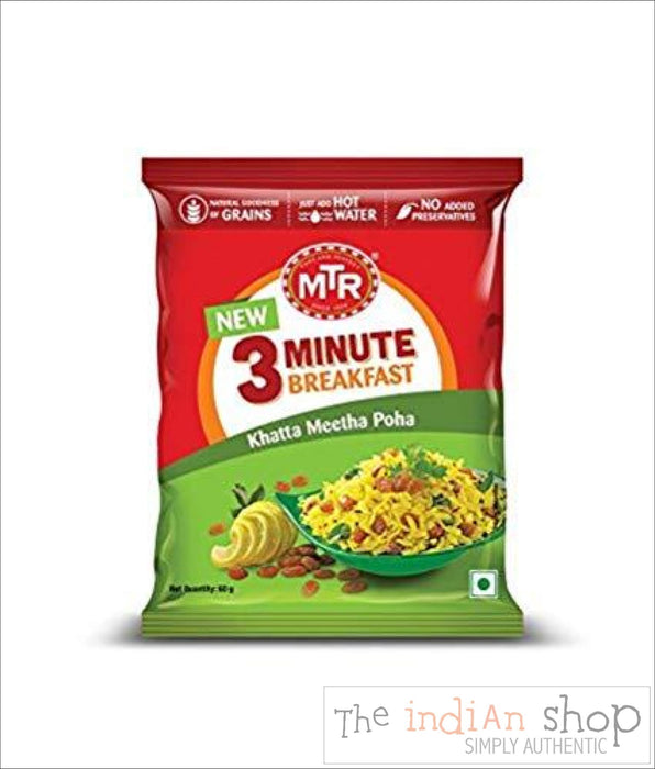 MTR Khatta Meetha Poha - 180 g - Ready to eat
